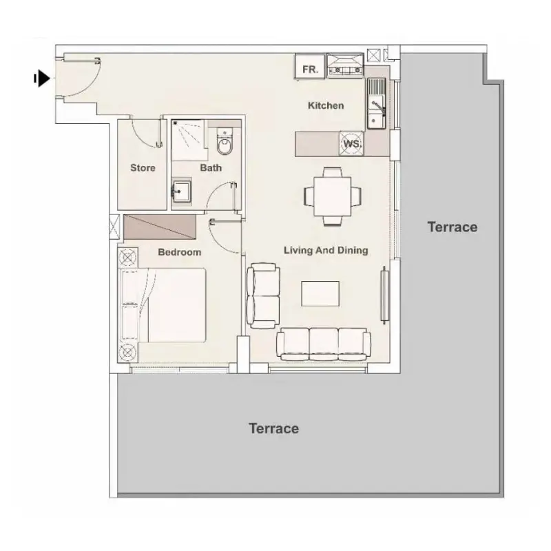 1 bedroom