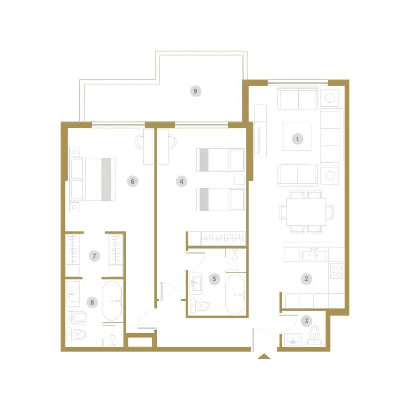 2 bedroom