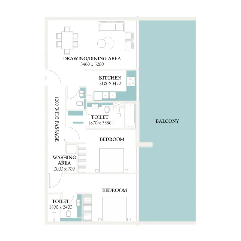 2 bedroom