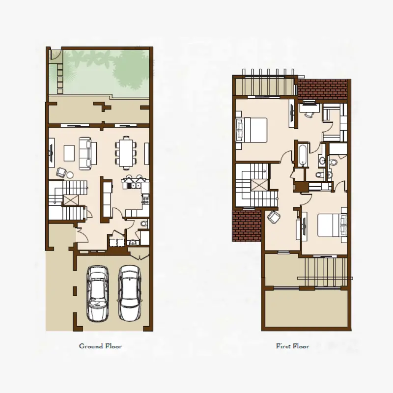 2 bedroom floor plan