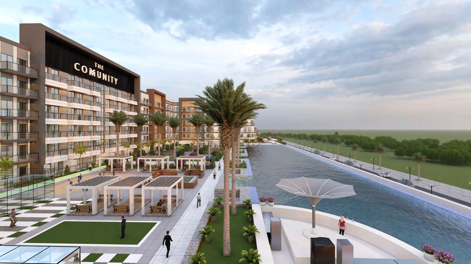 The Community Motor City in Motor City by AQUA Properties - Exterior Image 1