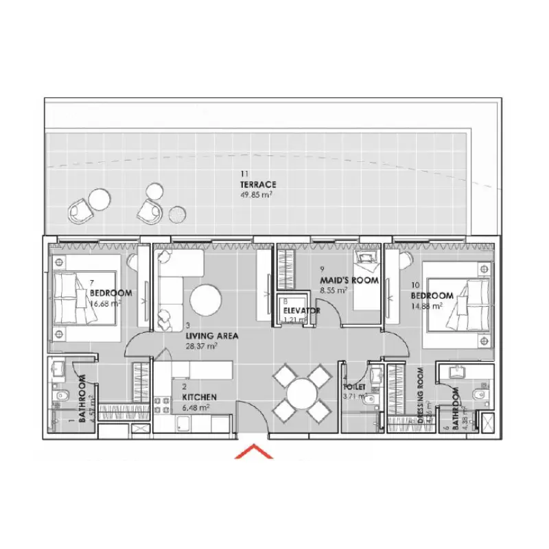 2 bedroom