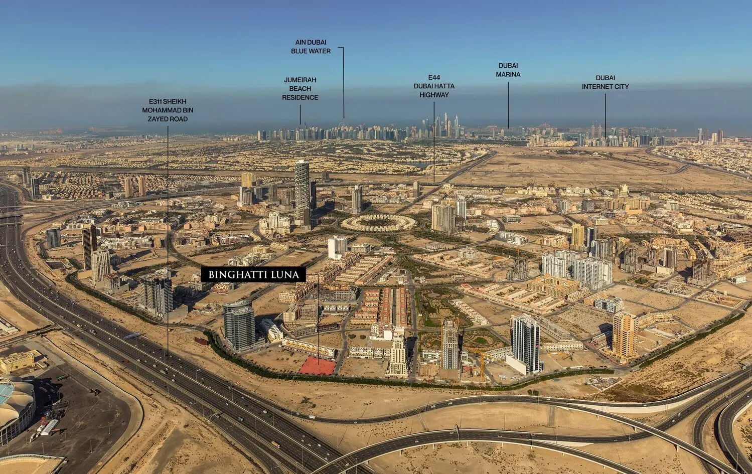 Binghatti Luna  master plan