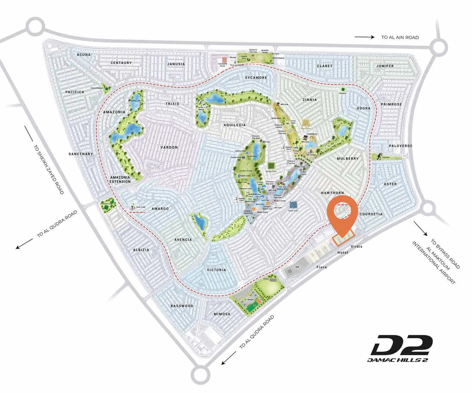 Damac Hills 2 Virdis Master Plan