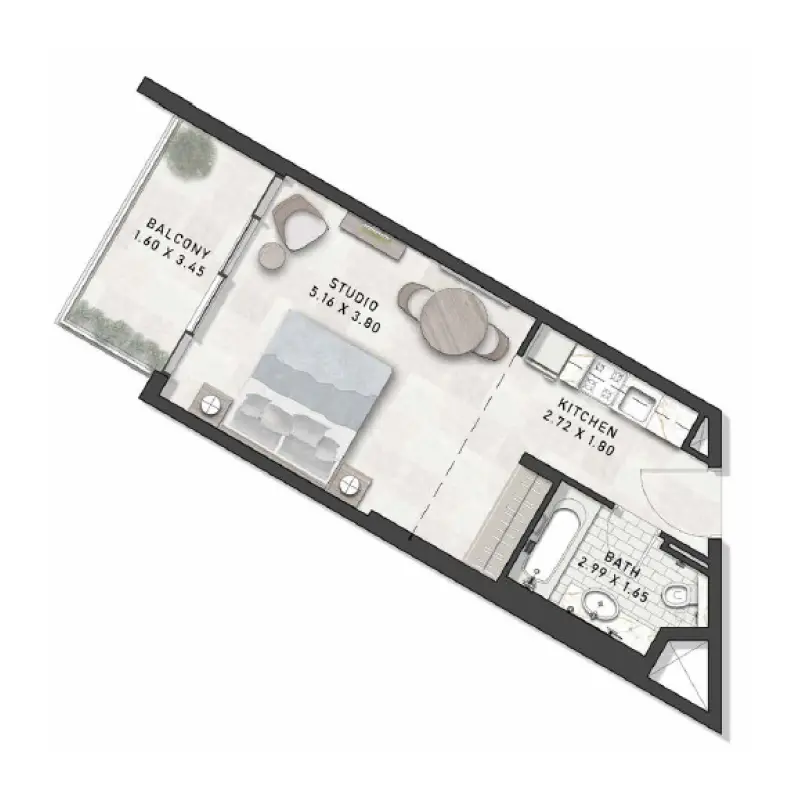 Studio floor plan