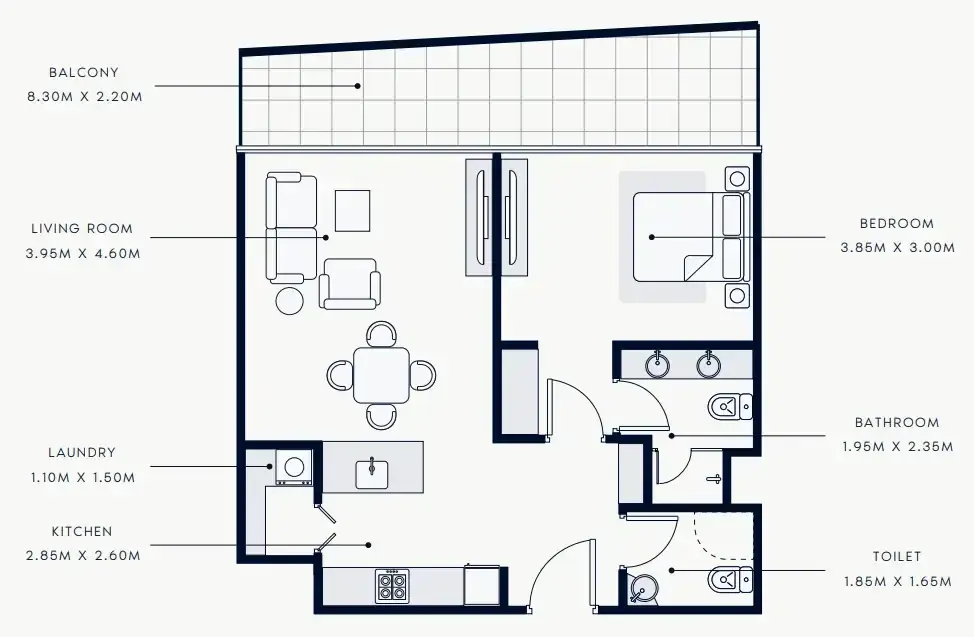 1 Bedroom apartments - Riviera Rêve