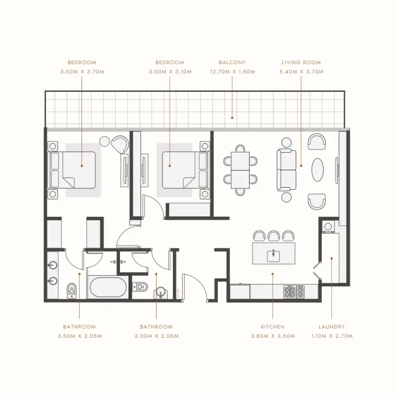 2 bedroom