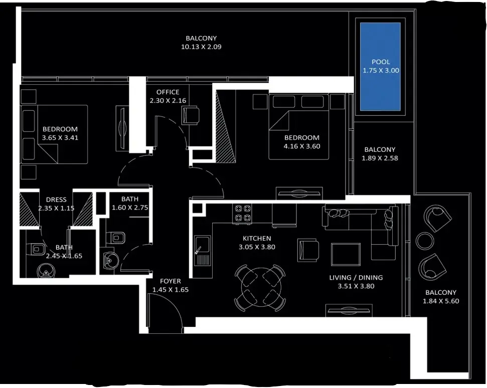 2 Bedrooms apartments - Elitz 3