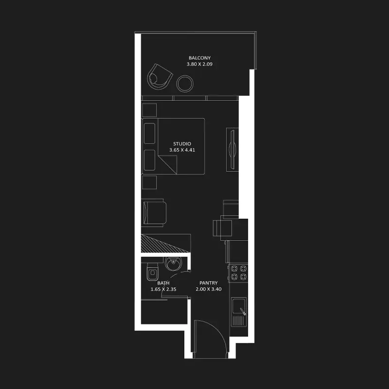 Studio floor plan
