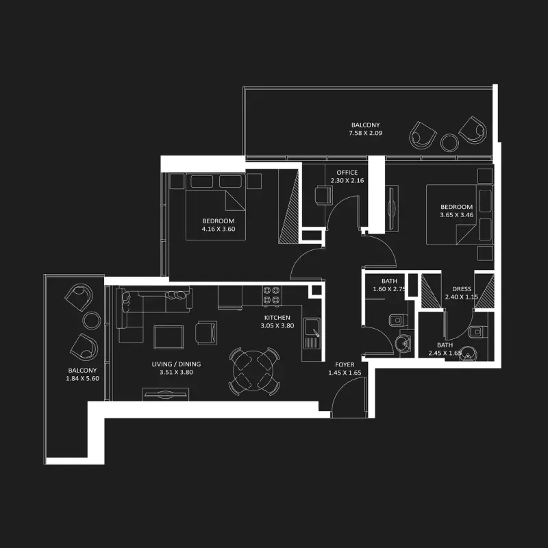 2 bedroom
