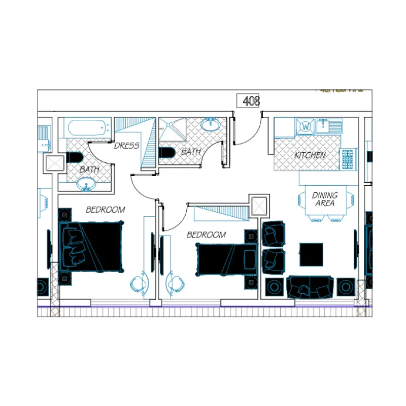 2 bedroom