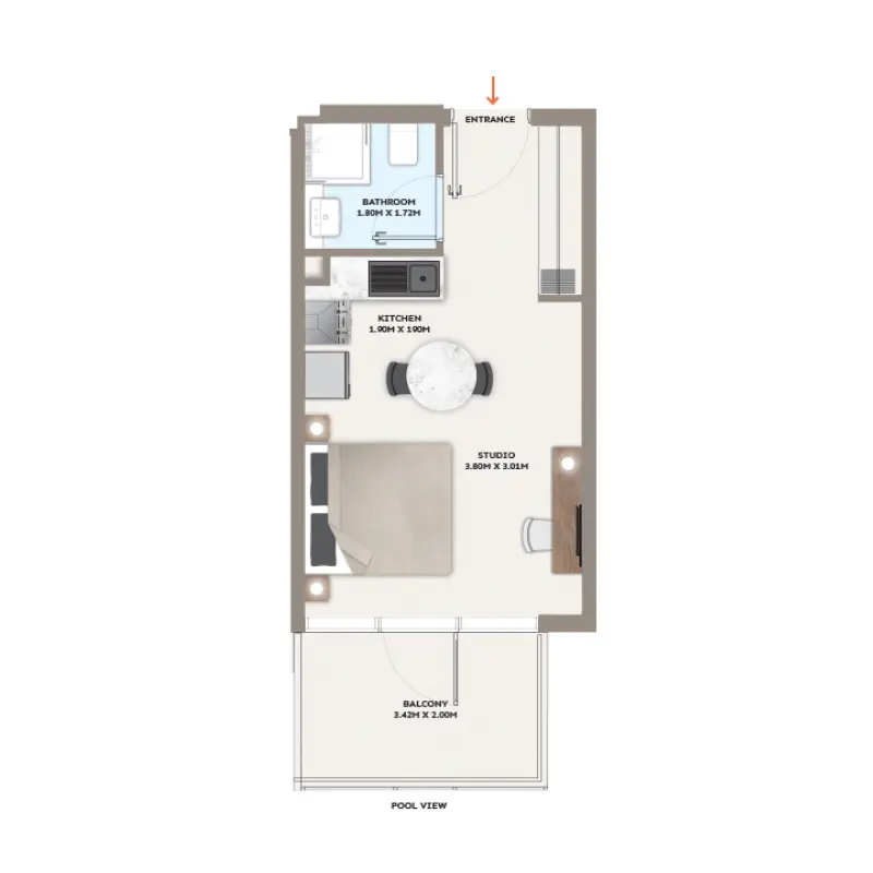 Studio floor plan