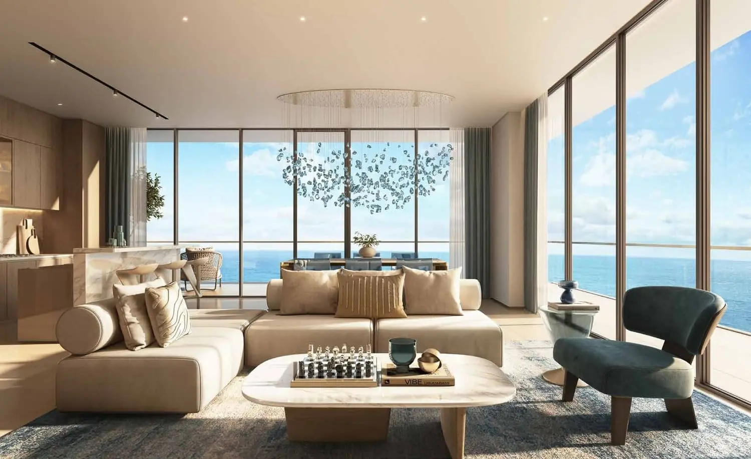 Shoreline in Al Marjan Island by DAMAC - Interior Image 1