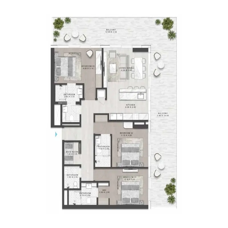 3 bedroom