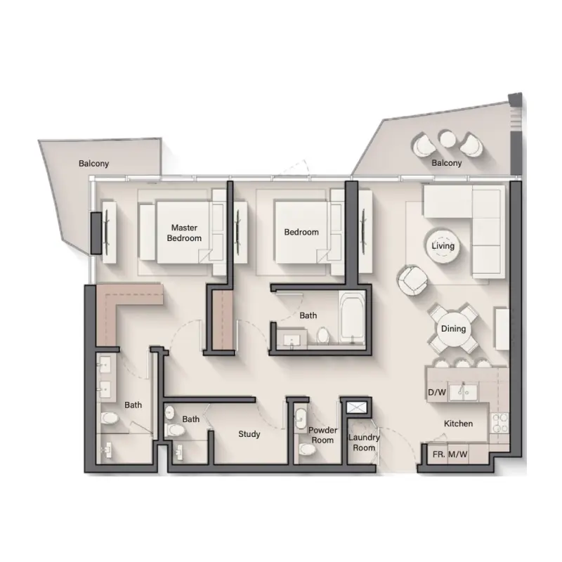 2 bedroom