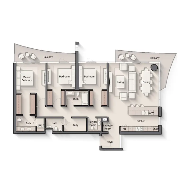 3 bedroom
