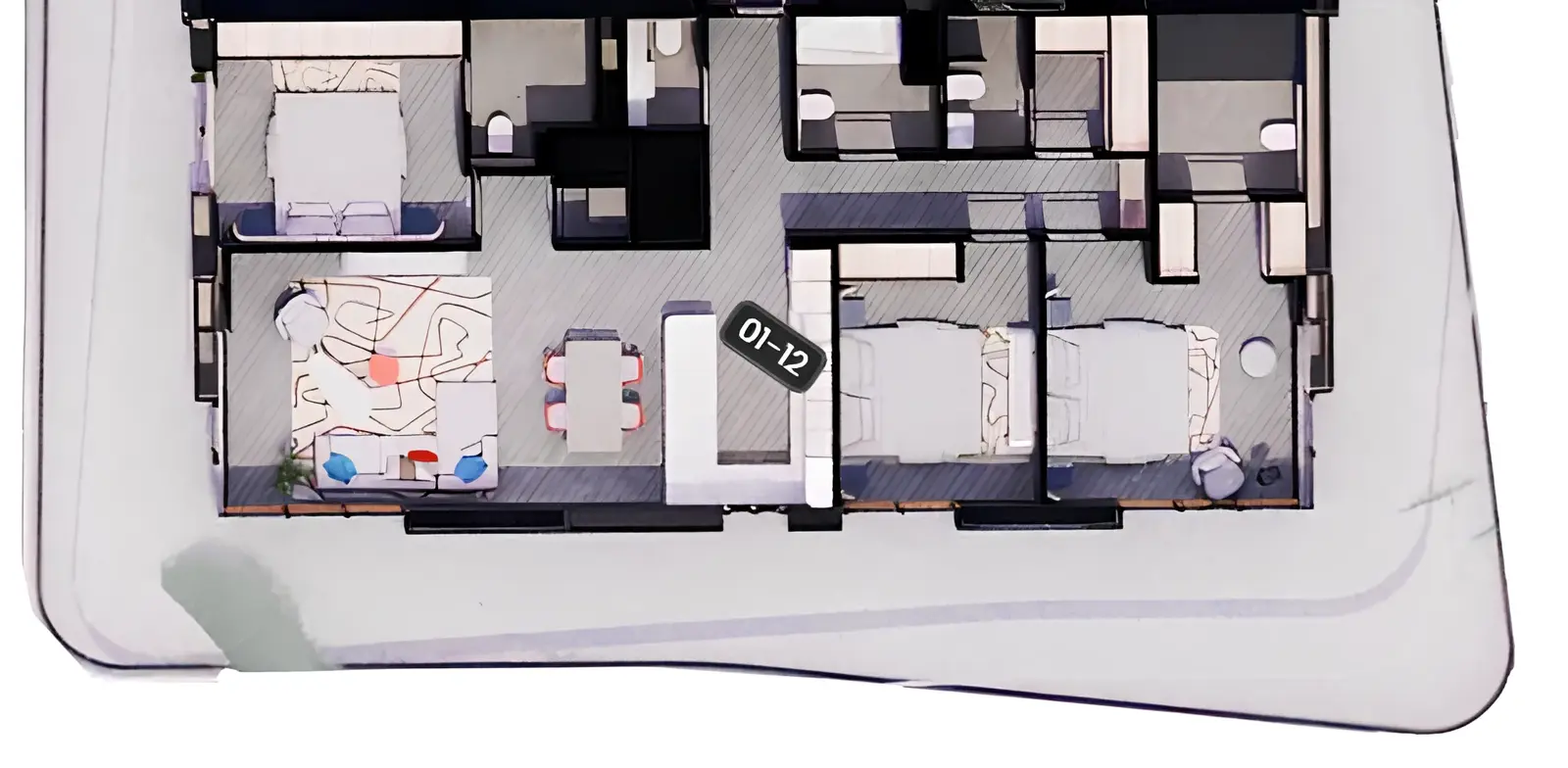 3 Bedrooms apartments - Rosso Bay Residences