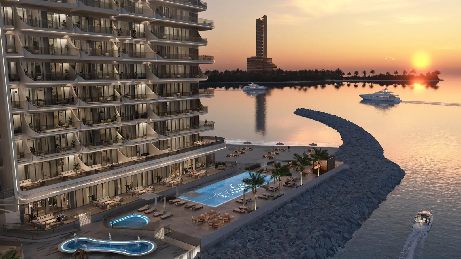 Fortune Bay Residences in Al Marjan Island by Topero Properties - Exterior Image 2