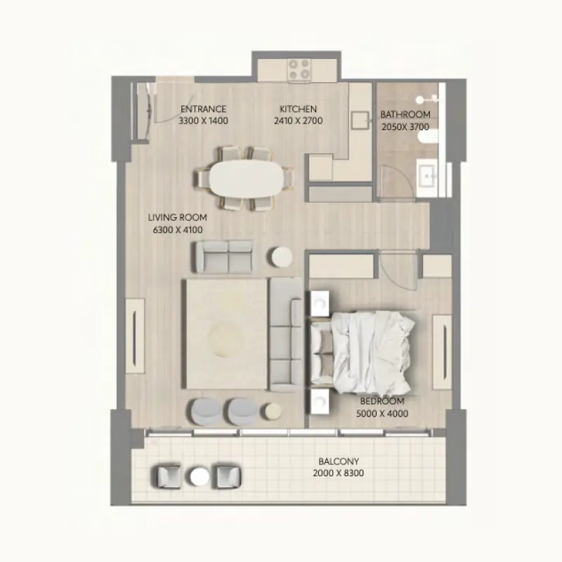 1 bedroom