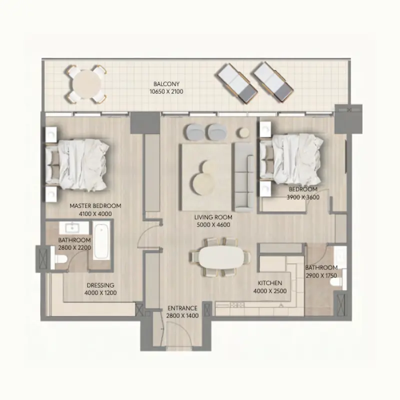 2 bedroom
