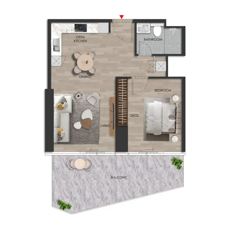 1 bedroom