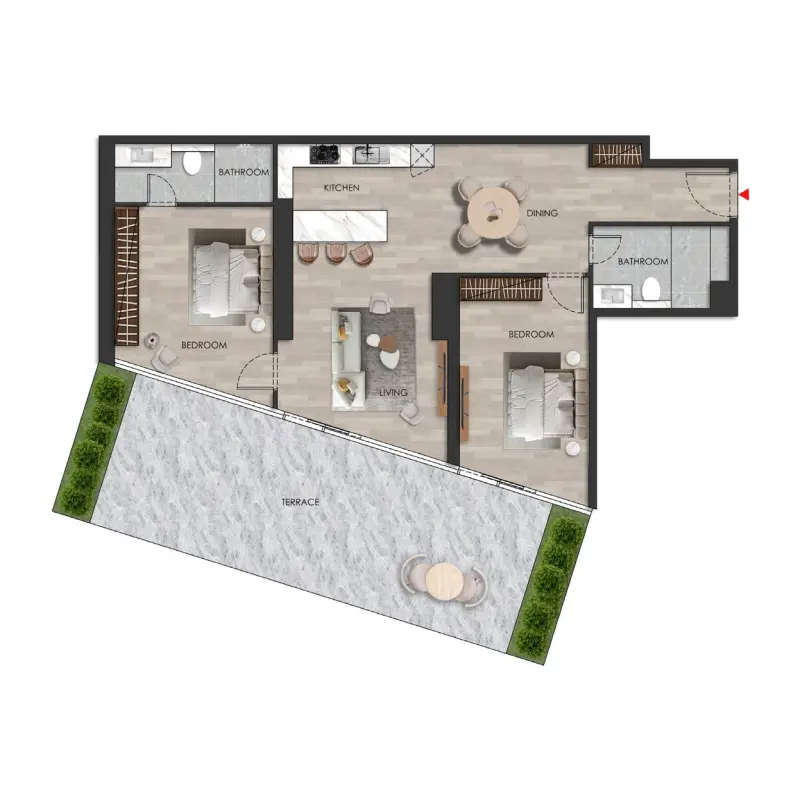 2 bedroom