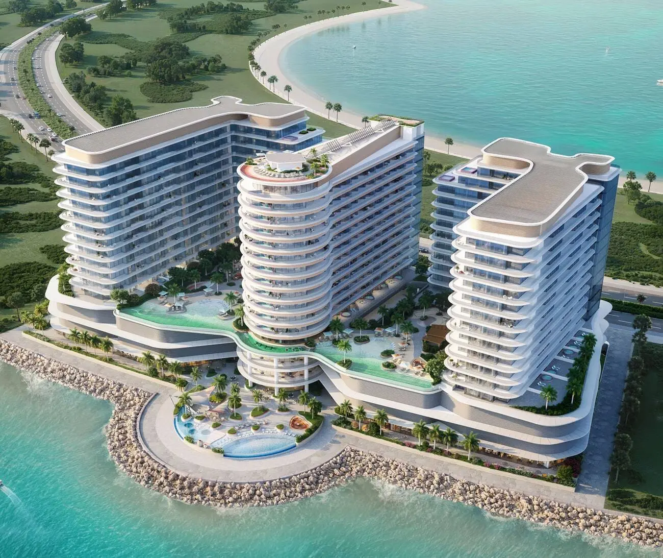 Trio Isle in Al Marjan Island by Durar Group - Exterior Image 2