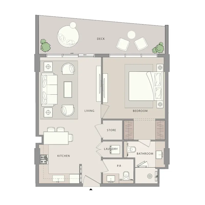 1 bedroom Apartments -  Uno-Luxe