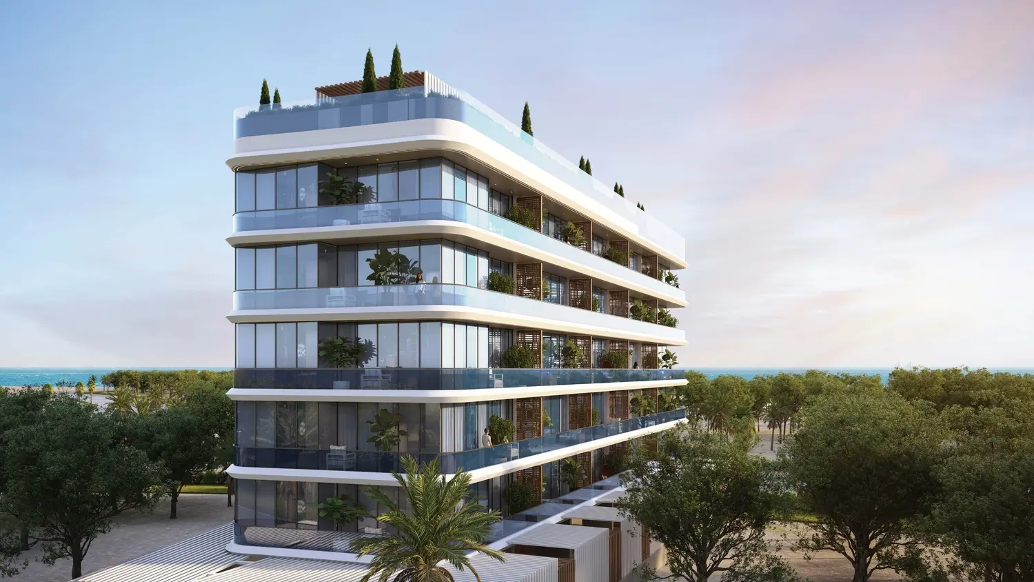State-of-the-art open-air outdoor gymnasium and workout zone designed for residents of Aquino Al Marjan Island