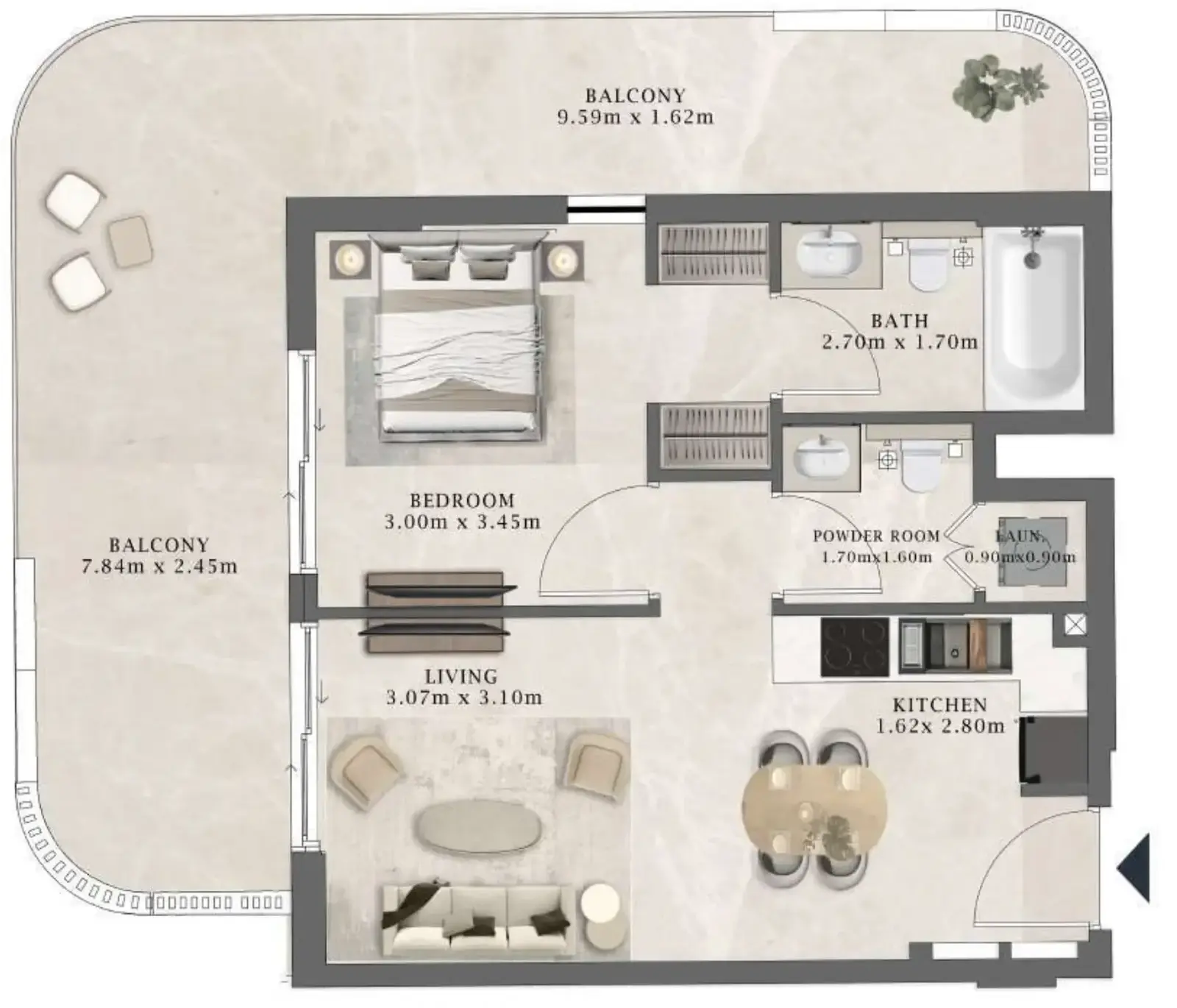 1 Bedroom apartments - Arthouse Residences by Cledor