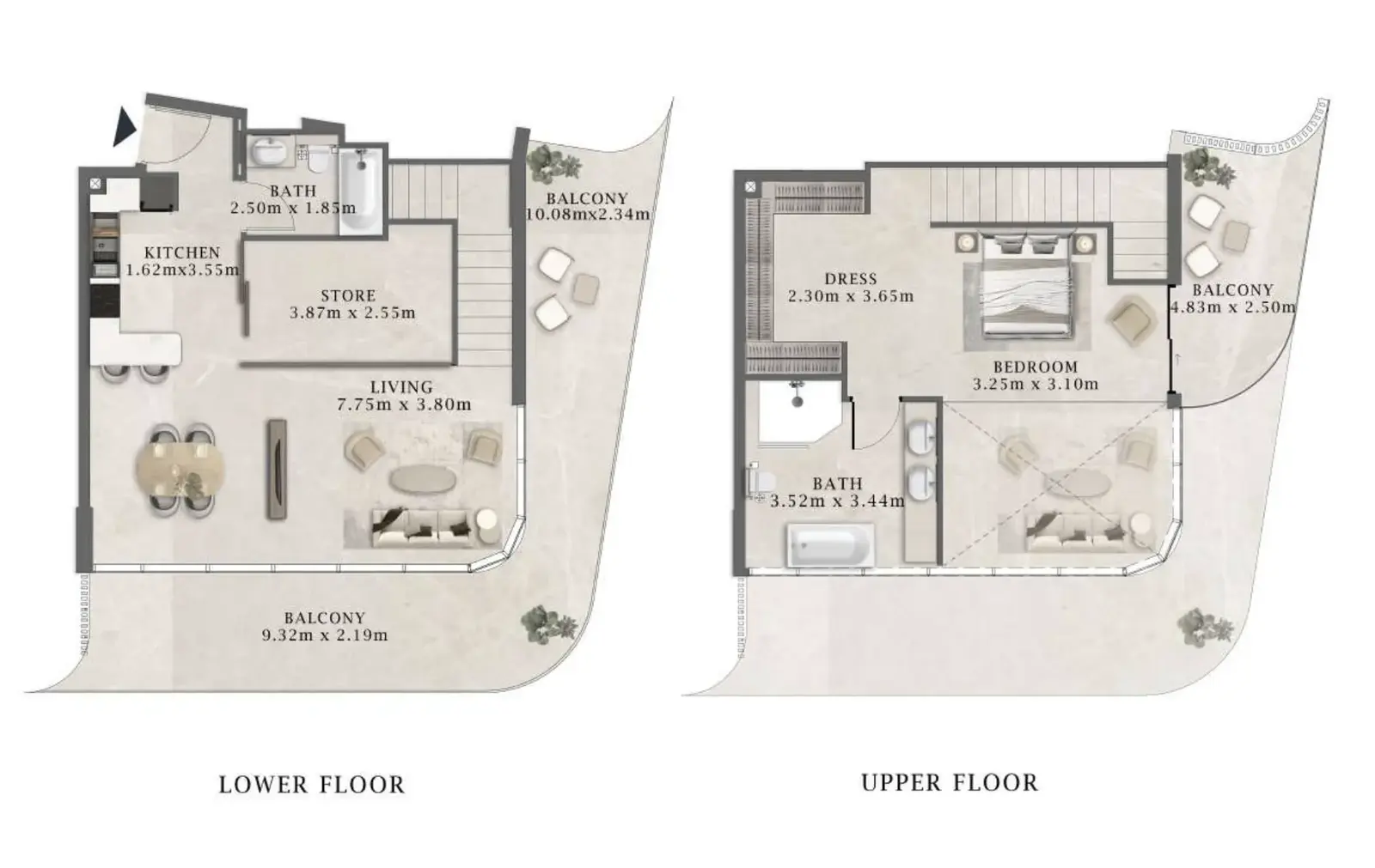 1 Bedroom duplex - Arthouse Residences by Cledor