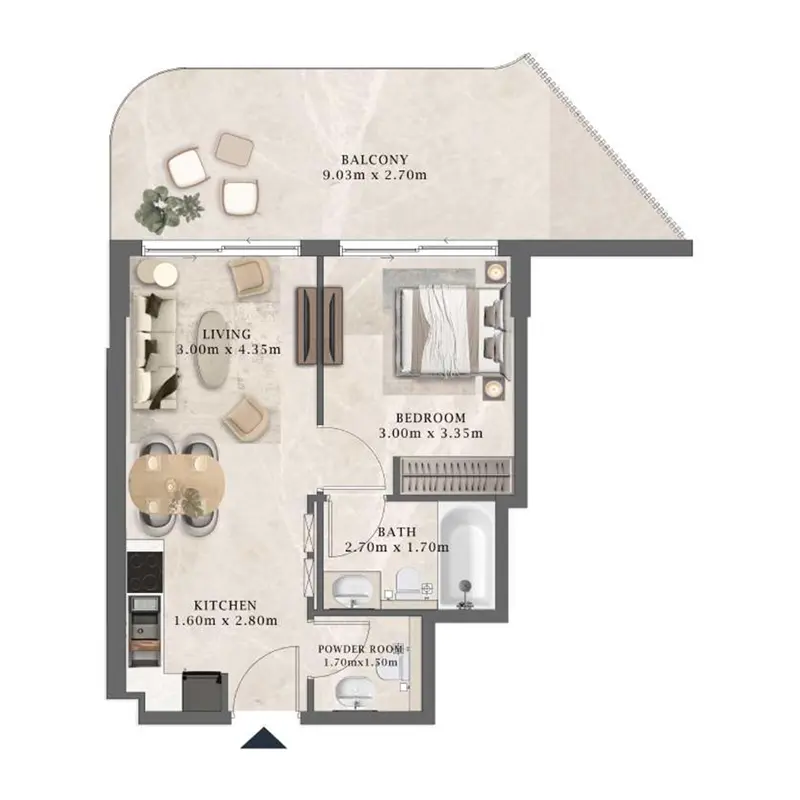 1 bedroom Apartments -  Arthouse Residences by Cledor