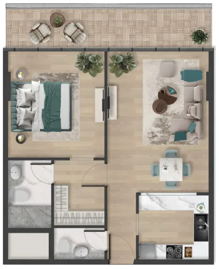 1 Bedroom apartments - Pelagia
