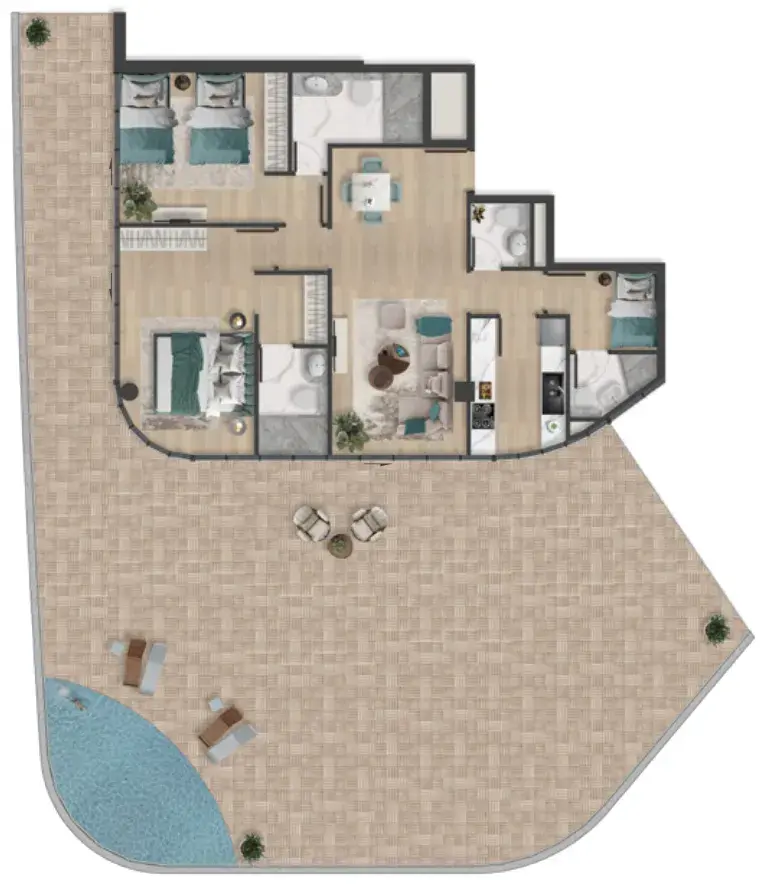 2 Bedrooms apartments - Pelagia