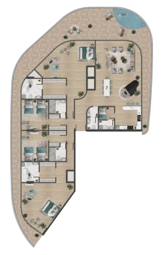 4 Bedrooms penthouse - Pelagia