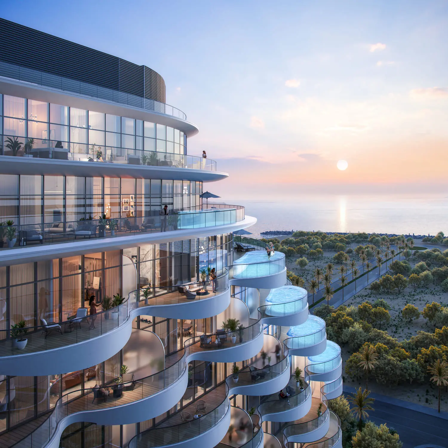 Aqua Arc in Al Marjan Island by BNW Developments - Exterior Image 8