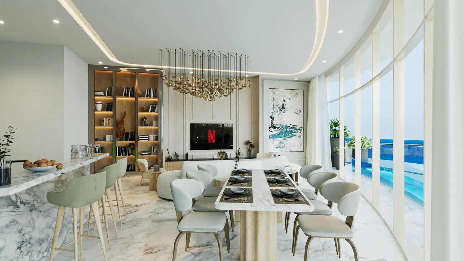 Aqua Arc in Al Marjan Island by BNW Developments - Interior Image 9