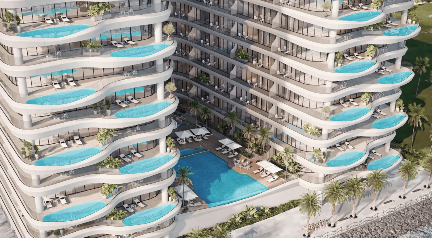 Gianfranco Ferre Residences in Al Marjan Island by MIRA Developments - Exterior Image 3