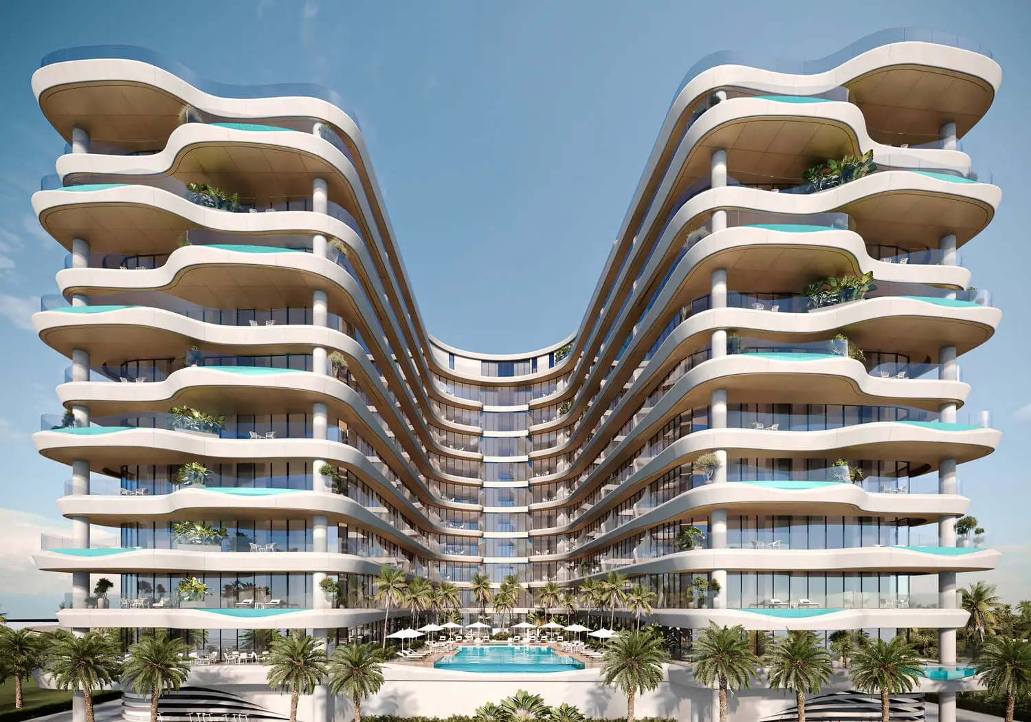 Gianfranco Ferre Residences in Al Marjan Island by MIRA Developments - Exterior Image 4