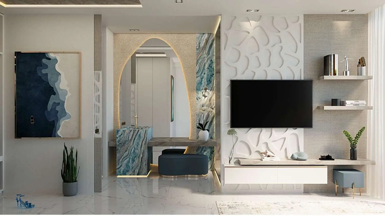 Manta Bay in Al Marjan Island by Major Developments - Interior Image 1
