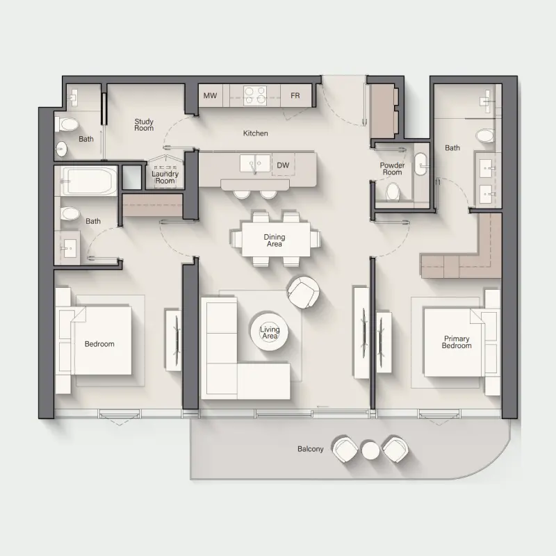 2,5 bedroom