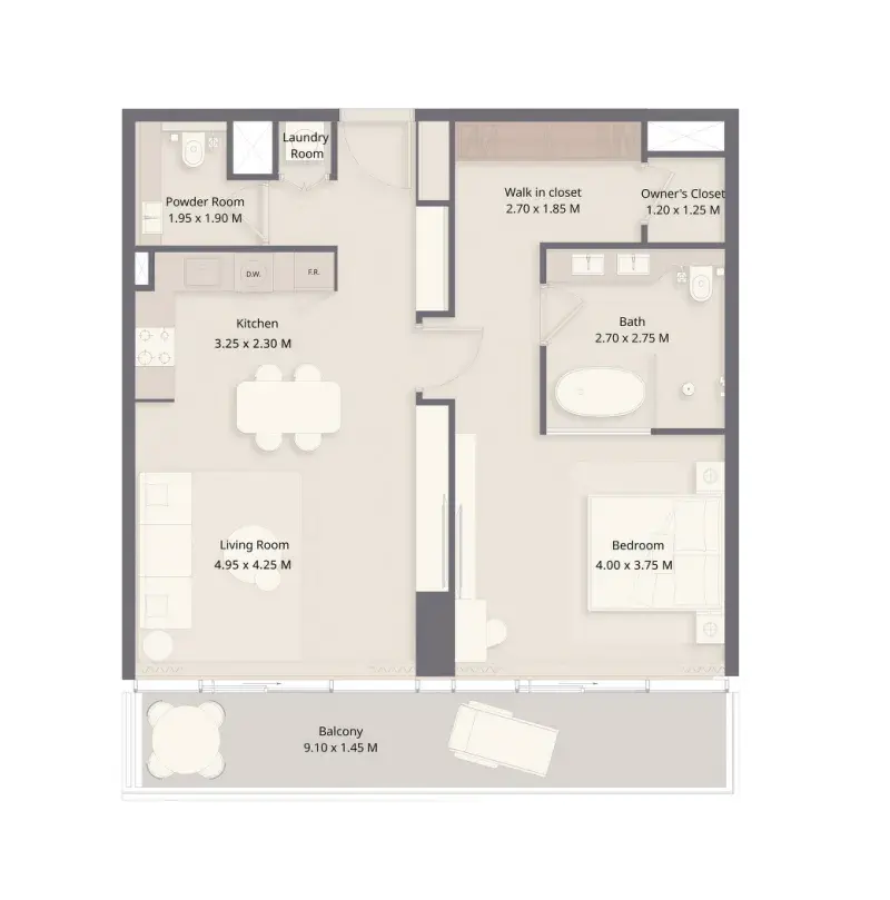1 Bedroom apartments - The Residences at Sheraton Al Marjan Island Resort