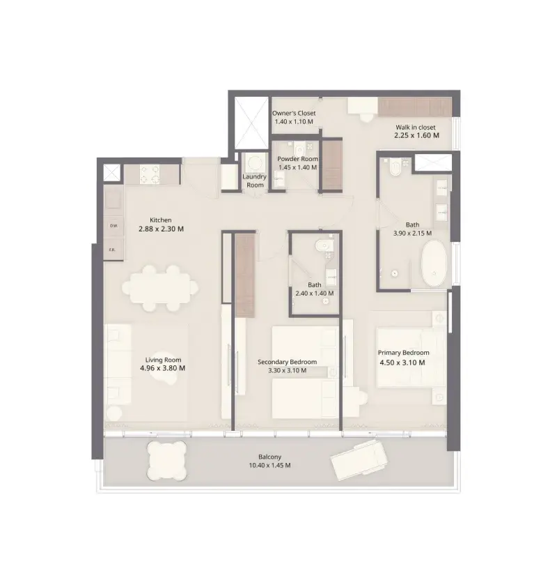 2 Bedrooms apartments - The Residences at Sheraton Al Marjan Island Resort
