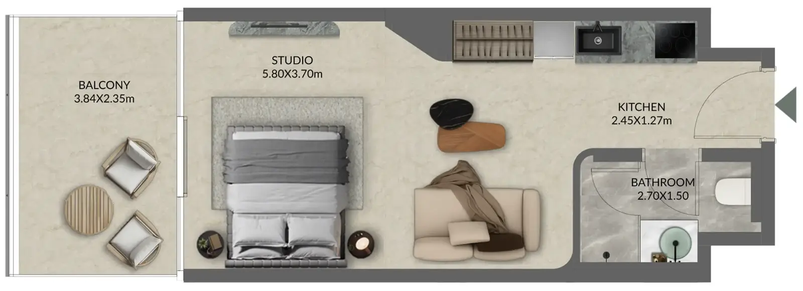 Studio apartments - Palazzo Tissoli