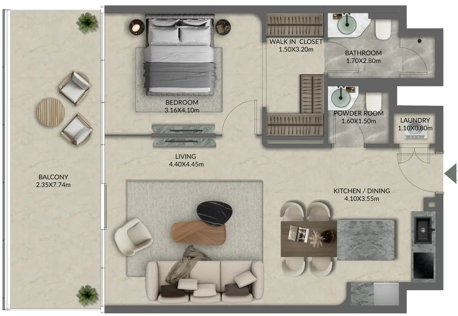 1 Bedroom apartments - Palazzo Tissoli
