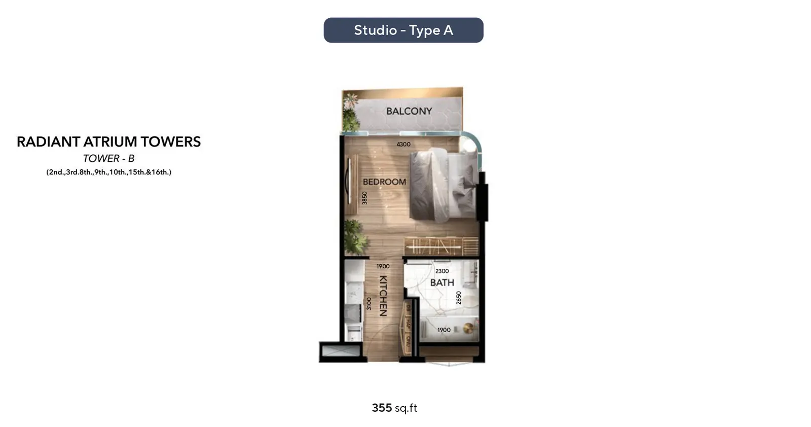 Studio floor plan