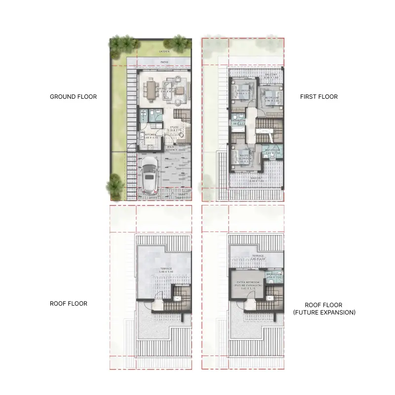 3 bedroom floor plan