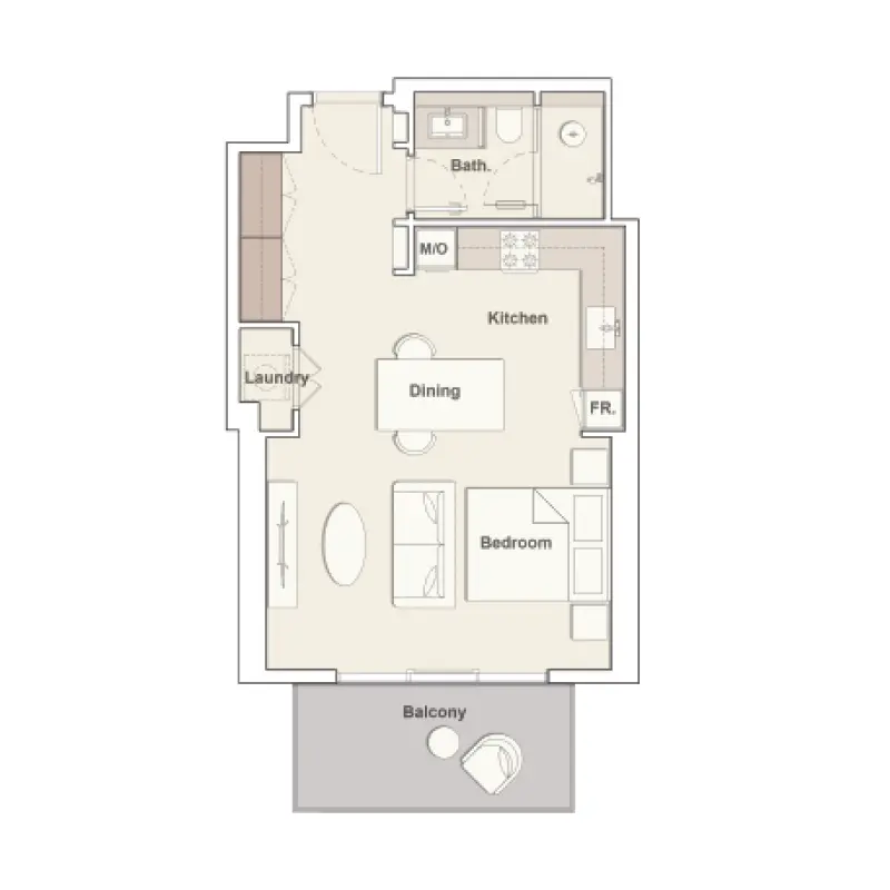 Studio floor plan