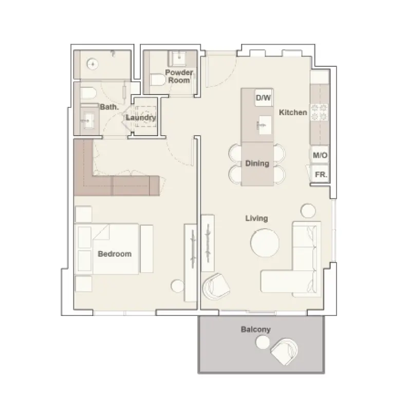 1 bedroom