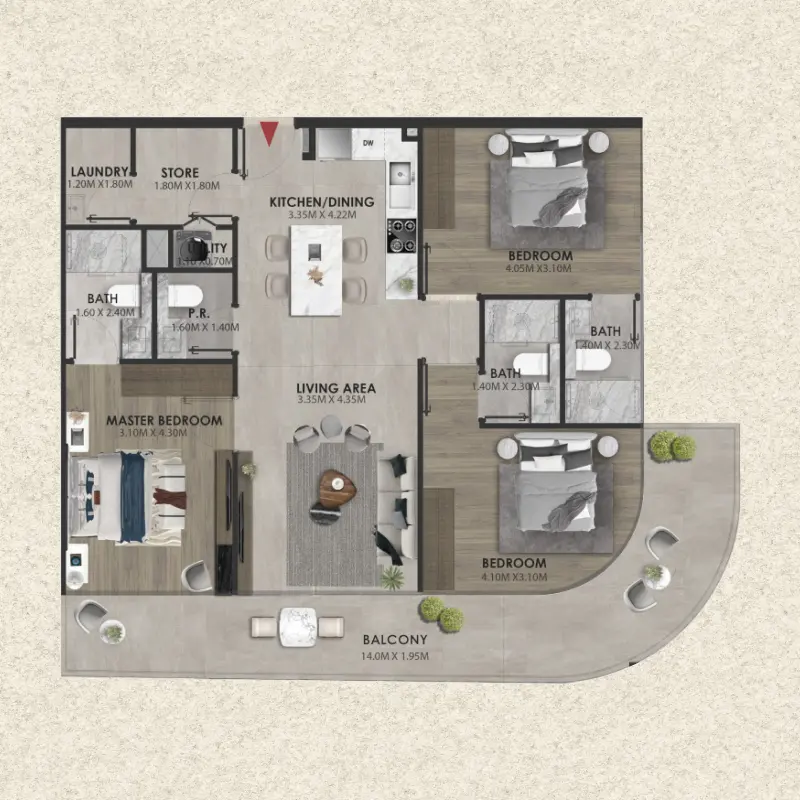 3 bedroom